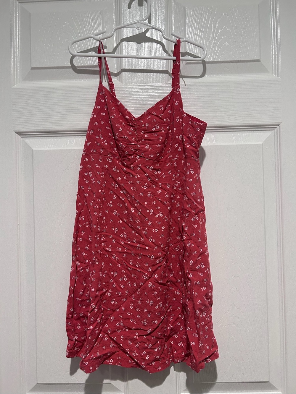 NWOT GAP Girls Sz 10 Red Floral Spaghetti Strap Smocked Dress Summer Cottagecore
